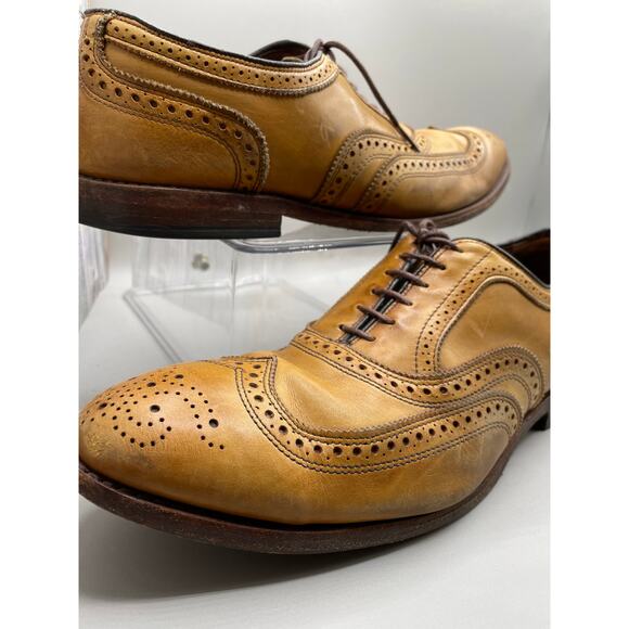 Allen Edmonds "McAllister" Brown Wingtip Oxford Mens Dress Shoes 12D - Picture 2 of 8
